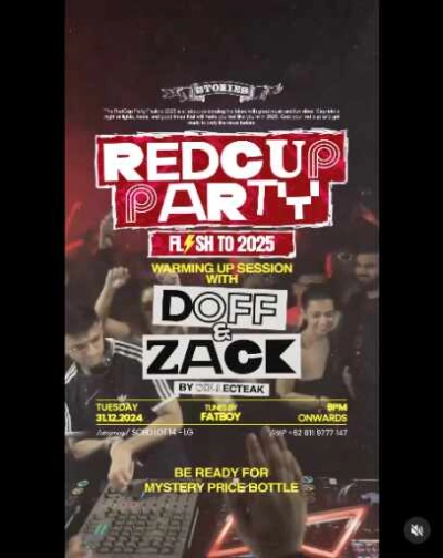 STORIES SCBD JAKARTA - RED CUP PARTY FLASH TO 2025