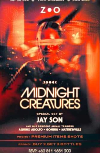 ZOO SCBD JAKARTA - MIDNIGHT CREATURES