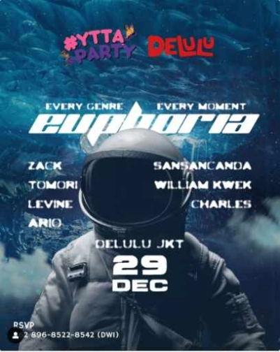 DELULU JAKARTA - EUPHORIA BY YTTA PARTY