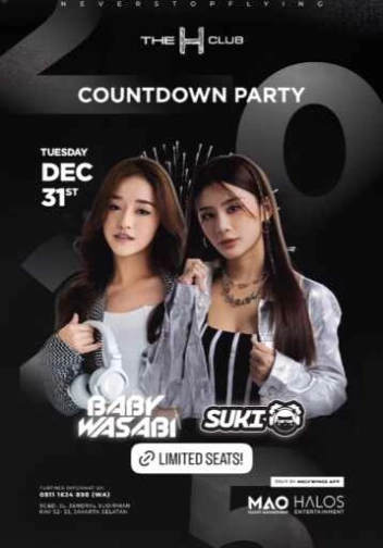 THE H CLUB SCBD JAKARTA - COUNTDOWN PARTY