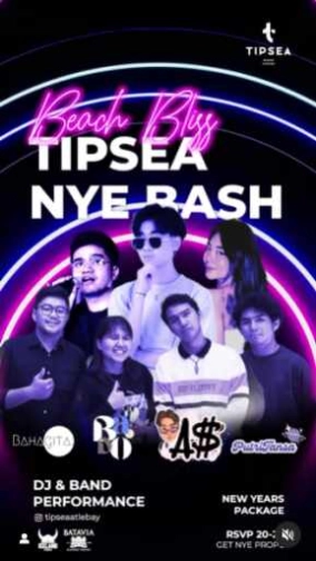 TIPSEA BEACH LOUNGE JAKARTA - BEACH BLISS TIPSEA NYE BASH