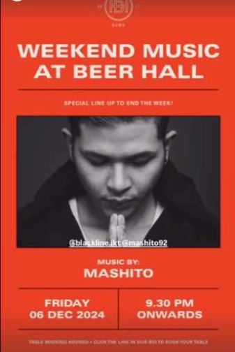 BEER HALL SCBD JAKARTA - WEEKEND MUSIC