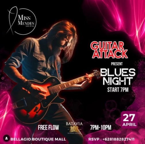 MISS MENDES RESTO JAKARTA - BLUES NIGHT with GUITAR ATTACK