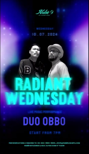 Nubē9 Sky Lounge SCBD - RADIANT WEDNESDAY