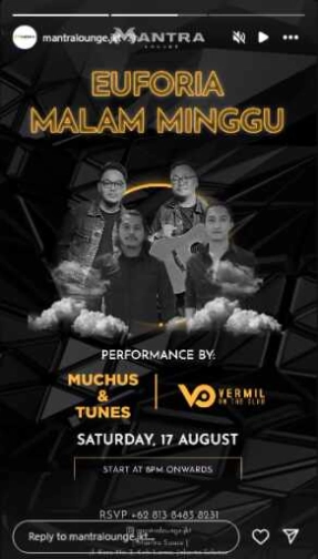 MANTRA LOUNGE JAKARTA - EUFORIA MALAM MINGGU