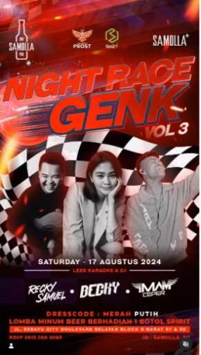 SAMOLLA CAFE & POOL JAKARTA - Night race genk (VOL 3)‼️‼️