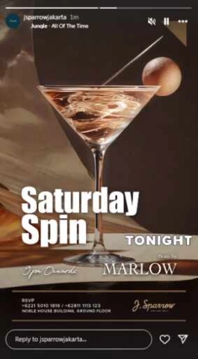 J.SPARROW JAKARTA - SATURDAY SPIN