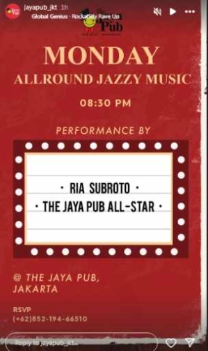 JAYA PUB JAKARTA - MONDAY