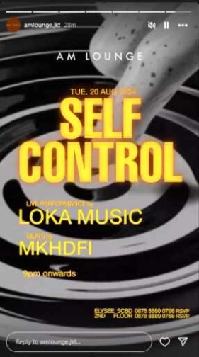 AM LOUNGE JAKARTA - SELF CONTROL