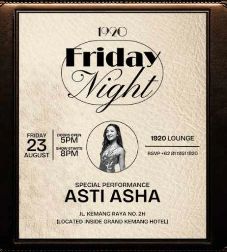 1920 LOUNGE JAKARTA - FRIDAY NIGHT