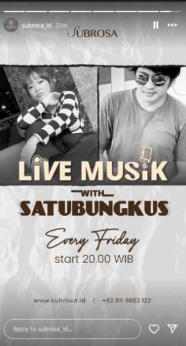 SUBROSA JAKARTA - LIVE MUSIC