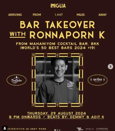 BAR MIGLIA JAKARTA - BAR TAKEOVER