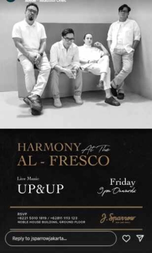 J.SPARROW JAKARTA - HARMONY at the AL-FRESCO