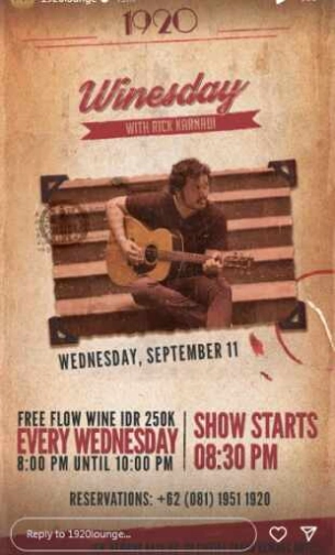 1920 LOUNGE JAKARTA - WINESDAY