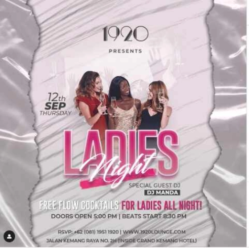 1920 LOUNGE JAKARTA - LADIES NIGHT