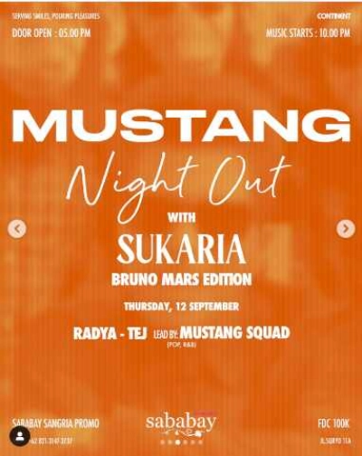 CONTINENT KEBAYORAN BARU - MUSTANG NIGHT OUT