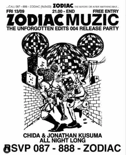 ZODIAC JAKATA - ZODIAC MUZIC : ZMTUE004 RELEASE PARTY