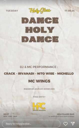 HOLY GLASS BEKASI - DANCE HOLY DANCE