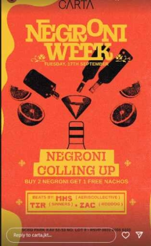 CARTA JAKARTA - NEGRONI WEEK