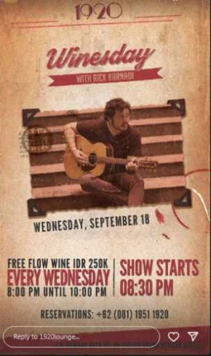 1920 LOUNGE JAKARTA - WINESDAY