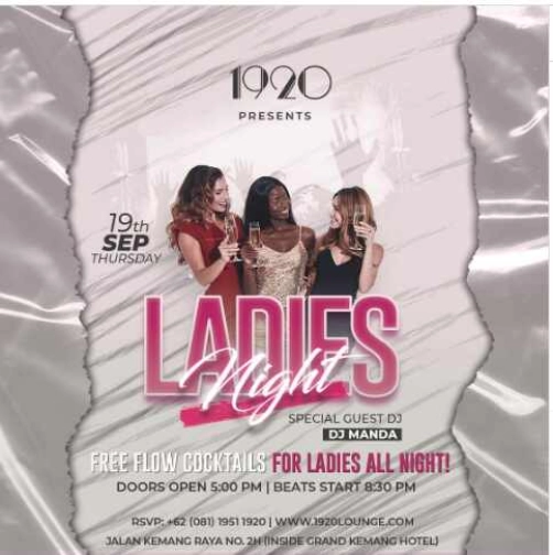 1920 LOUNGE JAKARTA - LADIES NIGHT