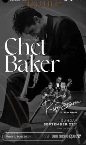 BOND JAKARTA - TRIBUTE TO CHET BAKER