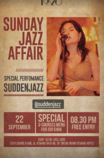 1920 LOUNGE JAKARTA - SUNDAY JAZZ AAFAIR