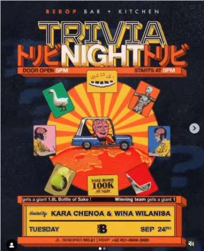 BEBOP KEBAYORAN BARU - TRIVIA NIGHT