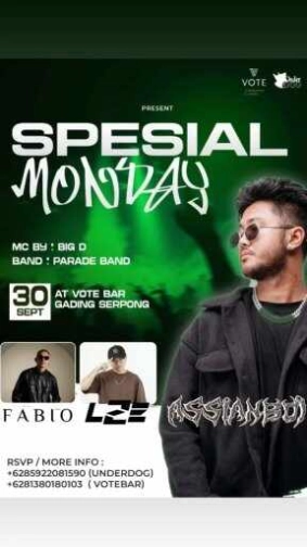 VOT BAR GADING SERPONG - SPECIAL MONDAY