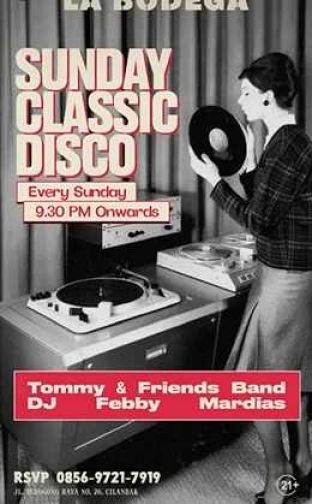 JAYA PUB MENTENG JAKARTA - SUNDAY CLASSIC DISCO