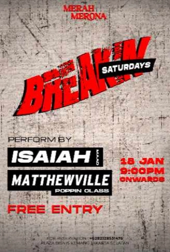 MERAH MERONA KEMANG JAKARTA - BREAK SATURDAYS