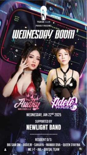 EMPORIUM TEASE CLUB JAKARTA - WEDNESDAY BOOM