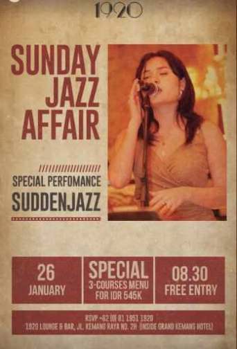 1920 LOUNGE KEMANG JAKARTA - UNDAY JAZZ AFFAIR