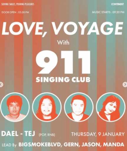 CONTINENT JAKARTA - LOVE, VOYAGE WITH 911 SINGING CLUB