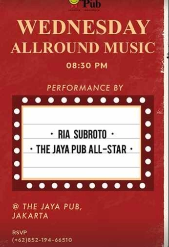 JAYA PUB MENTENG JAKARTA - WEDNESDAY ALLAROUND MUSIC