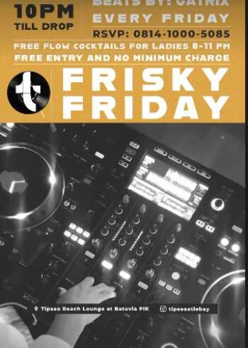 TIPSEA BEACH LOUNGE - FRIDAY