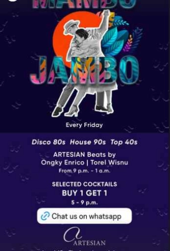 ARTESIAN SCBD JAKARTA - MAMBO JAMBO