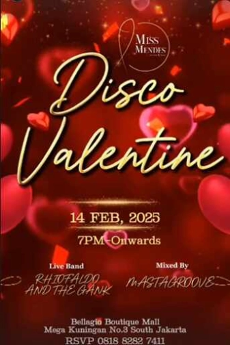 MISS MENDES RESTO KUNINGAN JAKARTA - DISCO VALENTINE