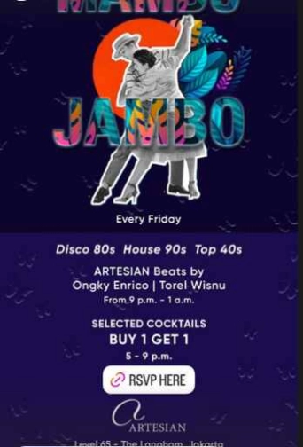 ARTESIAN SCBD JAKARTA - MAMBO JAMBO