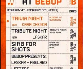 BEBOP JAKARTA  TRIVIA NIGHT