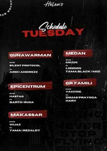 HELEN LIVE BAR GUNAWARMAN JAKARTA - TUESDAY